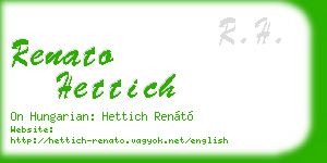 renato hettich business card